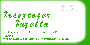 krisztofer huzella business card